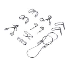 Jeu De Puzzle Chinois Avec Anneaux En Métal, 7 Pièces, Jeu De Maillons, Jeu Classique, Jeu De Développement Du Cerveau, Pour Enfant Et Adulte