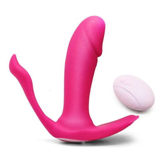 Godemichet Chauffant Pour Femme, Vibrateur Portable, 3 Points De Vibration, Stimulateur De Clitoris, Massage Anal, Jouets Sexuels, Télécommande