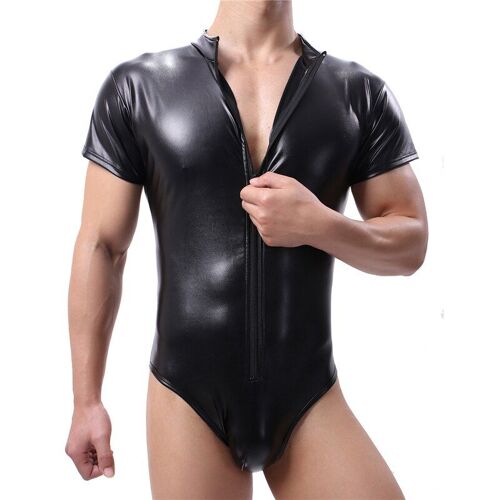 Sous-Vêtements En Faux Cuir, Body, Boxers, Combinaisons, Lingerie, Extensible, Serré, Gay, Jockstrap, Slip, Pochette, Une Pièce