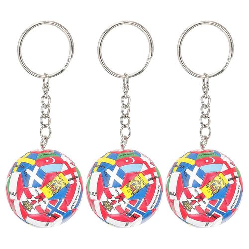 3 Pcs Garçon Cadeaux Football Porte-Clés Match De Football Souvenir Sac À Dos Porte-Clés Ballon De Football Porte-Clés Ta