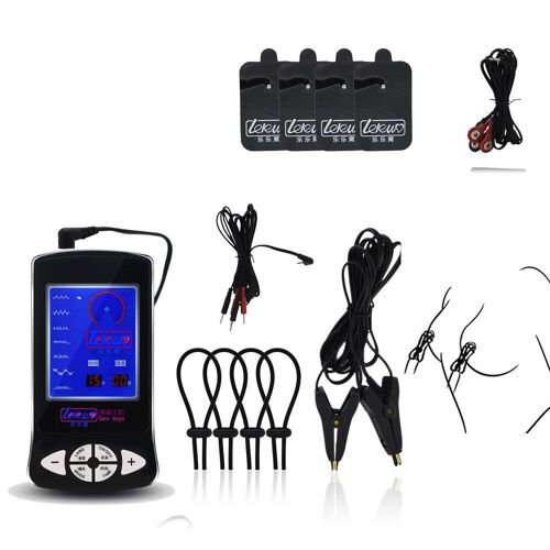 Kit De Massage Électrique Pour Homme Et Femme, Anneau Pénien, Pinces À Mamelon, Tampons De Massage Corporel, Jouets Sexuels À Thème Médical