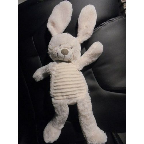 Peluche doudou blanc - lapin Idée cadeau