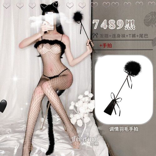 Soutien-Gorge Cosplay Sexy Pour Femmes, Ensemble De Lingerie Pour Femmes, Bas De Tentation, Costumes Érotiques, Bikini, Tenue Tendance
