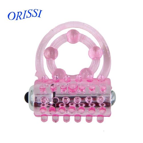 Anneau De Pénis Vibrant Pour Homme, Double Plaisir, Effet De Scintillement Du Clitoris, Amélioration De La Tension, Produits Sexuels