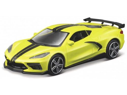Chevrolet Corvette Stingray Coupe Jaune 2020 1/43 Burago