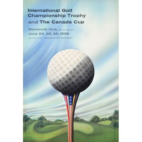 Affiche Golf Canada Cup 1956