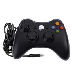 Manette de jeu Dual Vibration Gamepad Joystick pour Microsoft Xbox 360 Xbox 360 Slim ou PC Windows - USB filaire