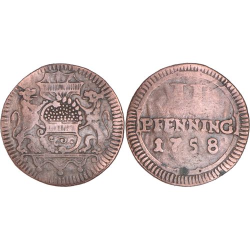 Allemagne - Ville De Munster - 1758 - 2 Pfenning - 07-225