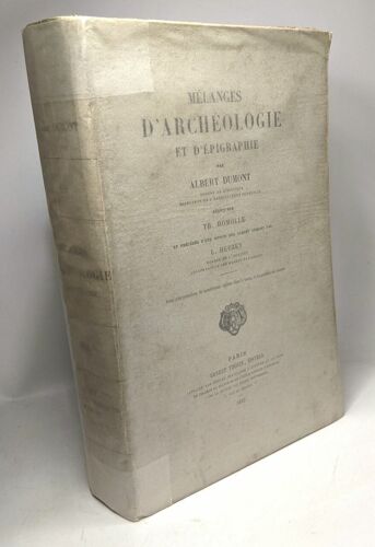 Mélanges D'archéologie Et D'épigraphie