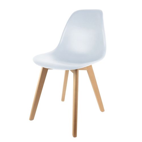 Chaise Scandinave Coque - H. 83 Cm - Blanc