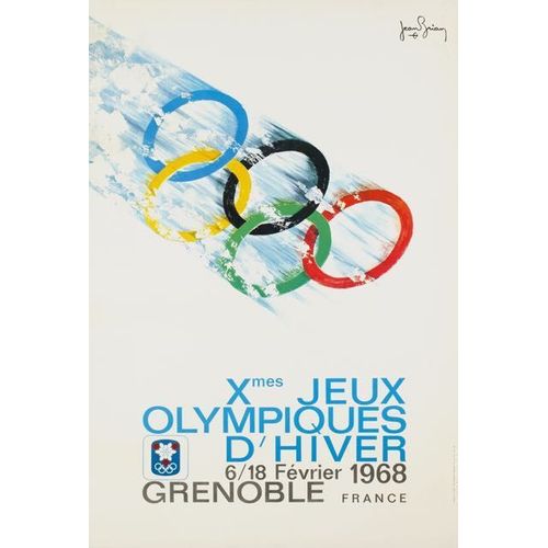 Affiche Grenoble 1968 Jeux Olympiques