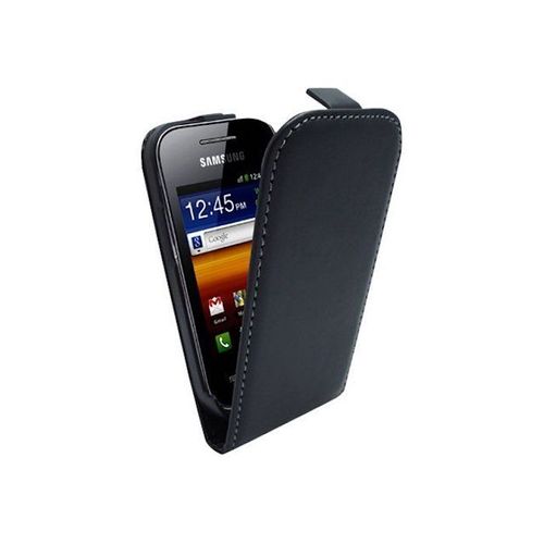 Etui Folio A Rabat Samsung Chat 335 Noir Omenex Eco-Cuir (Pu)