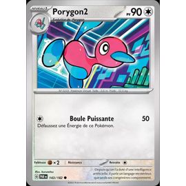 Carte Pokemon Porygon 2- 143/182  Ev4 Ecarlate Et Violet Par Fr
