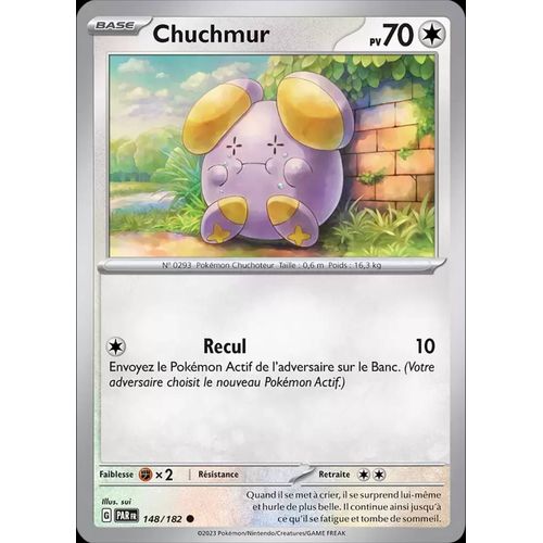 Carte Pokemon Chuchmur 148/182  Ev4 Ecarlate Et Violet Par Fr