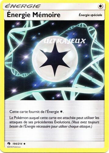 Pokémon - 194/214 - Énergie Mémoire - Sl8 - Soleil Et Lune - Tonnerre Perdu - Peu Commune