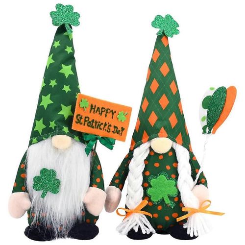 St Patricks Day Gnomes Decor St. 's Day décorations irlandais en peluche Gnome ornements pour la maison