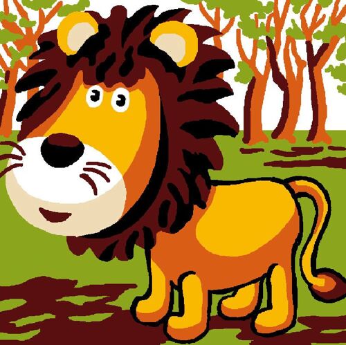 Kit Canevas Soudan Léo Le Lion 25x25 Cm