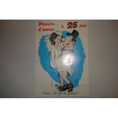 Carte Postale Plaisirs D'amour À 25 Ans.