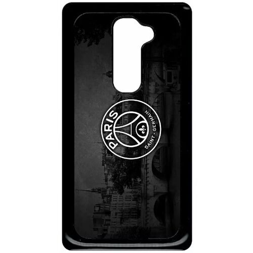 Coque pour smartphone - Club psg paris saint germain vintage - compatible avec lg G2 - Plastique - bord Noir