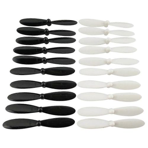 20pcs Hélices Airscrew Remplacer Pour Hubsan X4 H107 Accessoire Noir + Blanc-Générique