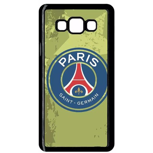 Coque Pour Smartphone - Blason Club Fc Paris Saint Germain - Compatible Avec Samsung Galaxy A7 (2015) - Plastique - Bord Noir