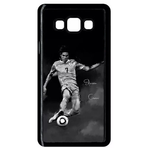 Coque Pour Smartphone - Fc Psg Cavani - Compatible Avec Samsung Galaxy A7 (2015) - Plastique - Bord Noir