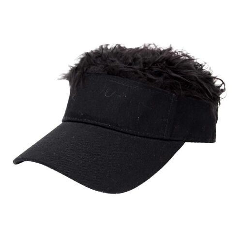 Mode Diy Coiffure Adulte Drôle Casquette De Baseball Avec Fausse Hip Hop Perruque Cheveux Solide 