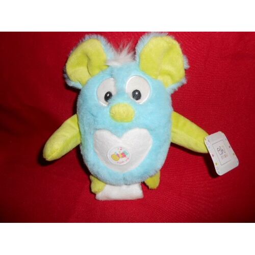Doudou Et Compagnie Souris Bleu Vert Oh 1020 Studio Bibiz Assis Sonore