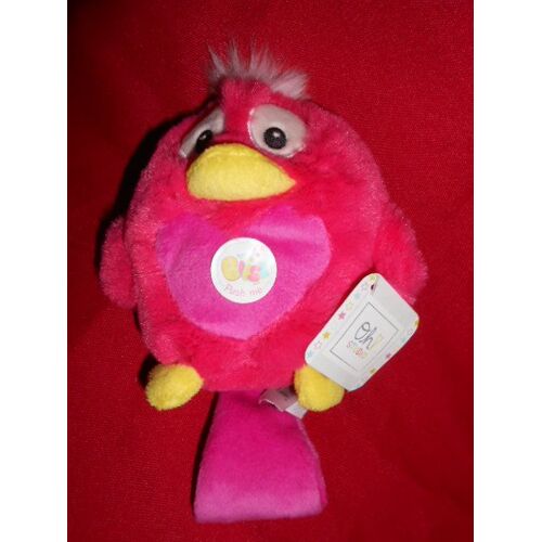 Doudou Et Compagnie Oiseau Rose Jaune Oh 1020 Studio Bibiz Assis Sonore