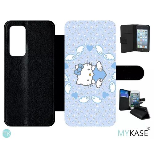 Etui À Rabat Huawei P40 - Hello Kitty Sweet Dream - Simili-Cuir - Noir