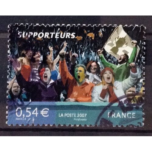 Coupe Du Monde De Rugby - Supporteurs 0,54 (Très Joli N° 4072) Obl - France Année 2007 - N22696