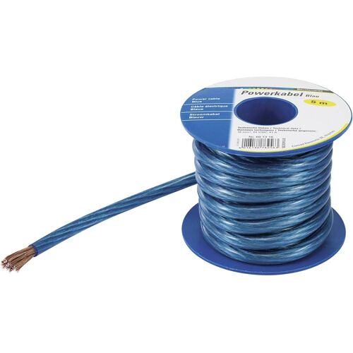 Câble de masse TRU COMPONENTS CCA 1565200 1 x 16 mm² bleu, transparent 5 m