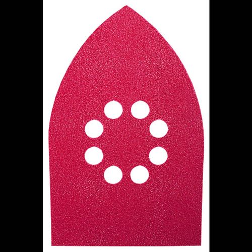 Feuille abrasive pour ponceuse Multi avec bande auto-agrippante, perforé Bosch Accessories 2609256A76 Grain 120 (L x l)