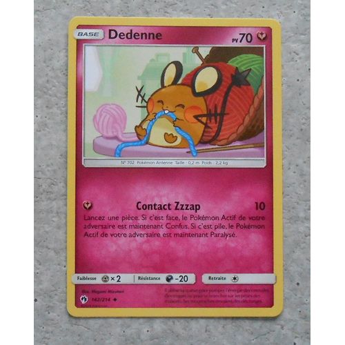 Carte Pokémon - Dedenne - 142/214 - Tonnerre Perdu