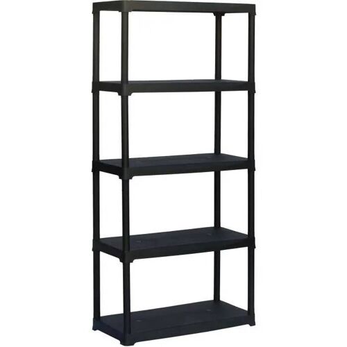 Etagère plastique - TOOD - 5 tablettes - Portée 30 kgs par tablette - Dimensions h180x80x39