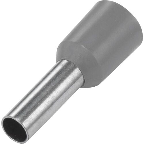 Embout simple d'extrémité de câble TRU COMPONENTS E40-09GY 1091282 1 x 4 mm² x 9 mm partiellement isolé gris 100 pc(s)