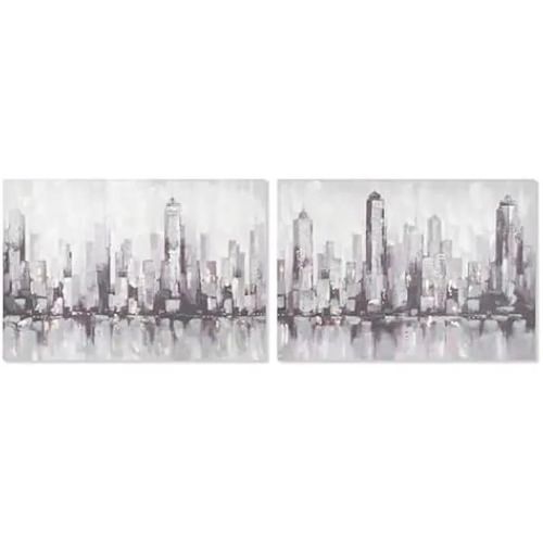 Tableau - HOME ESPRIT - New York Loft - 100 x 70 cm - Multicolore - 2 unités
