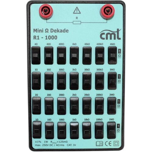 Boîte à décades Cosinus R1-1000 1 ? - 11.11111 M ? 250 V