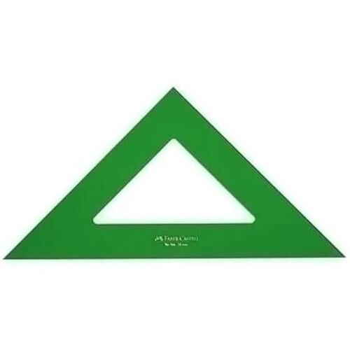 Équerre - Faber - 16 Cm - Couleur Verte - Outil De Traçage - Précision Élevée
