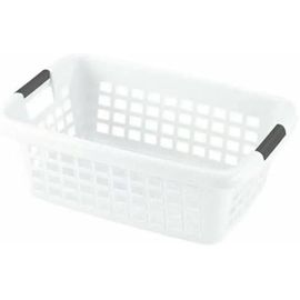 Panier à linge - BIGBUY HOME - Blanc - 70 L - Dimensions 64x46x23,5 cm - 6 unités