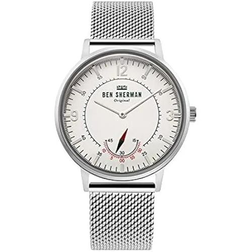 Montre - Ben Sherman - Wb034sm - Acier Inoxydable - Cadran Blanc - Style Chic