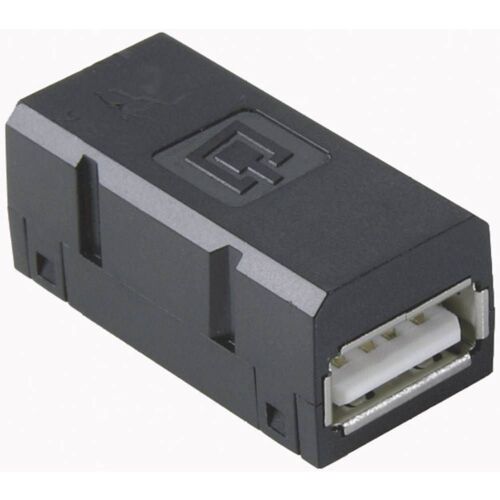 Prolongateur femelle USB 2.0 femelle USB type A vers femelle USB type A noir Metz Connect 1401U00812KI