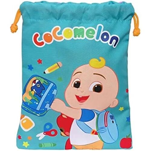 Sac à goûter - SAFTA - COCOMELON Back to Class - 20x25 cm - Bleu clair - Résistance maximale