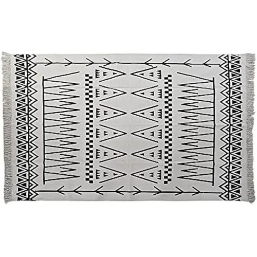 Tapis - DKD Home Decor - Standard - Blanc et Noir - 160x250 cm - Moderne