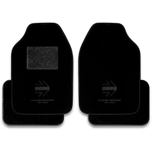 Tapis De Sol Pour Voiture - Momo - Momlcm4bkbk - Noir - Universel - Lot De Tapis