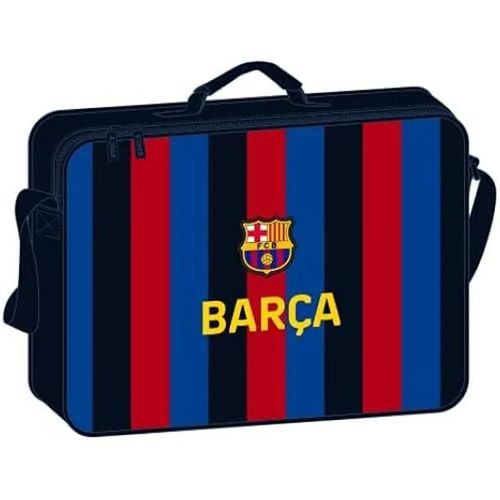 Safta, Portefeuille extrascolaire F.C. Barcelone 1ère Équipement 22/23, 380 x 60 x 280 mm Mixte enfant, Bleu marine, grenat,