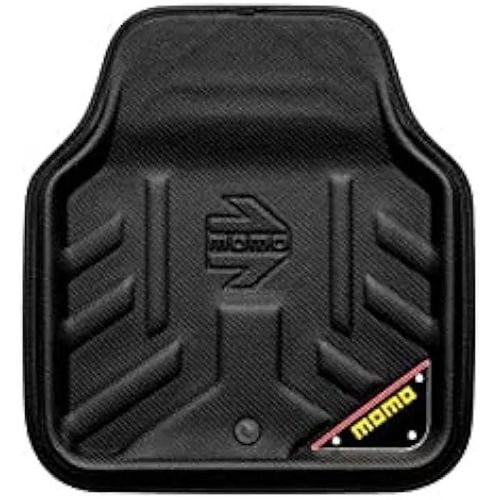 Tapis De Voiture - Momo - Drive.Crb-Blk - Noir - Antidérapant - Renfort En Aluminium