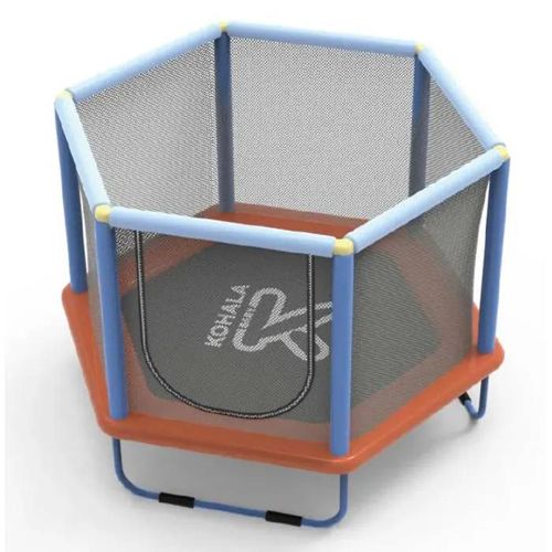 Devessport Trampoline Pour Enfants Kohala Baby, Ø140 Cm,Filet De Sécurité, 1 À 6 Ans, Intérieur/Extérieur, Charge Maximale 50kg