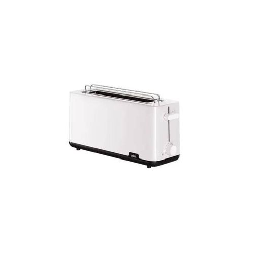 Tostador Braun HT1110WH 2 rebanadas 1030W Blanco ranura 25cm control giratorio