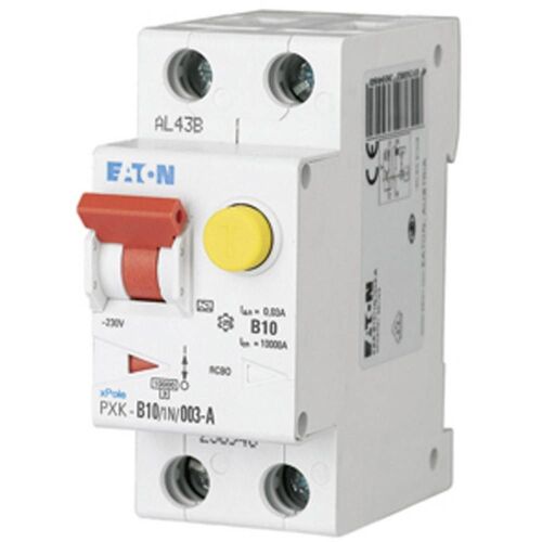Disjoncteur différentiel Eaton PXK-B10/1N/0,03A 236946 2 pôles 10 A 230 V